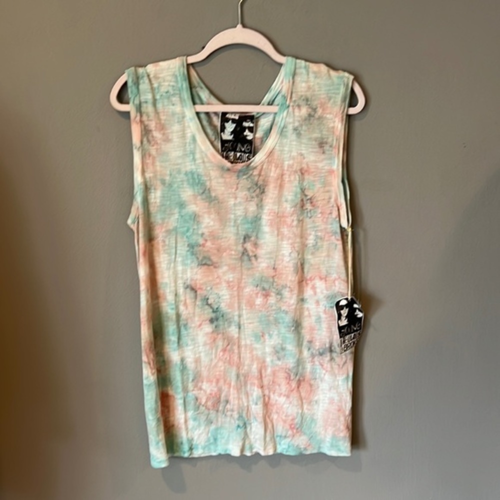 NWT Young fabulous and broke ‎ large sleeveless tie-dyed top